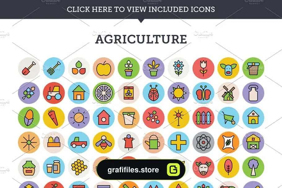 وکتور آیکون Creative Vector Icons Bundle