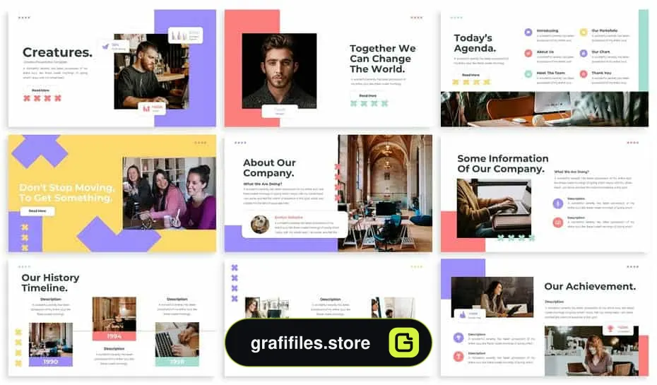 قالب پاورپوینت Creature – Modern Powerpoint Template