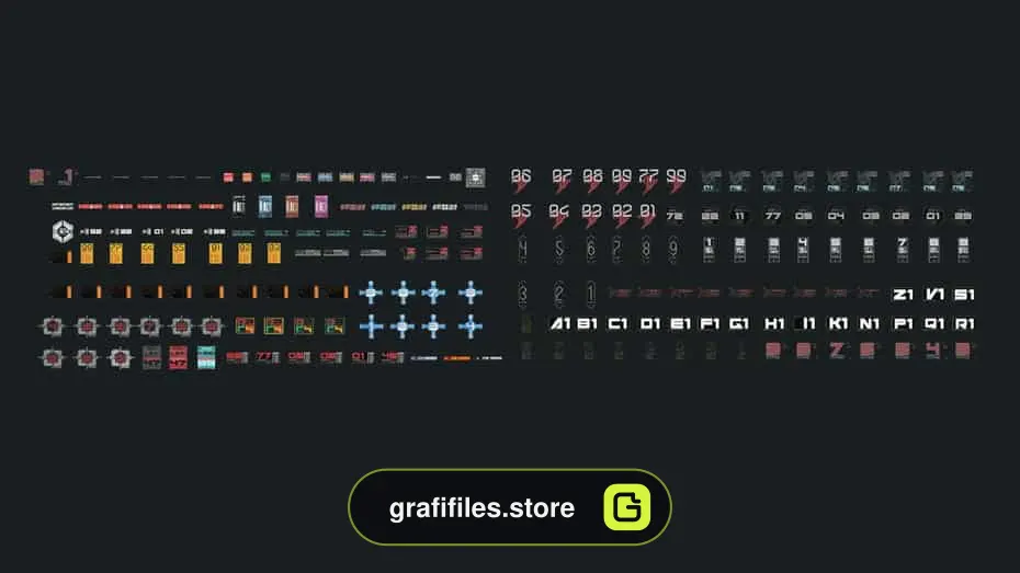 دانلود سایبرپانک decals