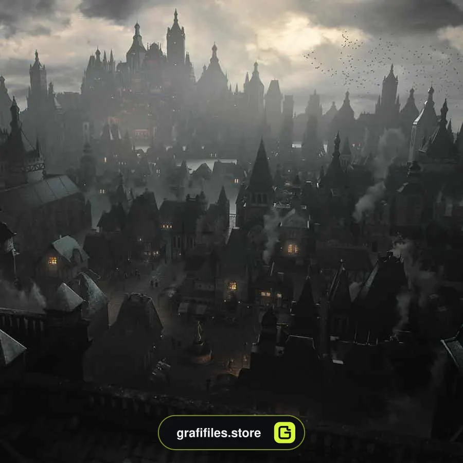 دانلود آبجکت ساختمان تخیلی Dark Fantasy
