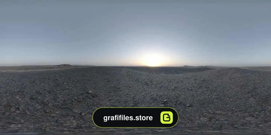 HDRI کویر و طلوع خورشید