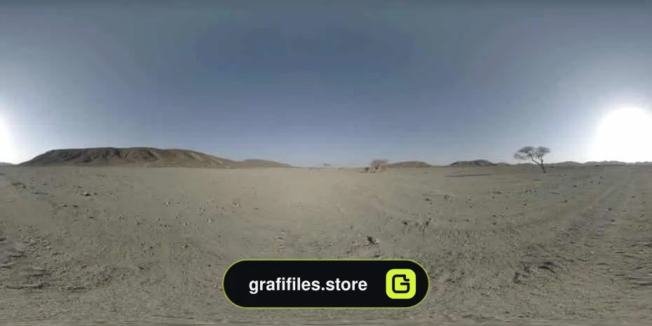 HDRI کویر و طلوع خورشید