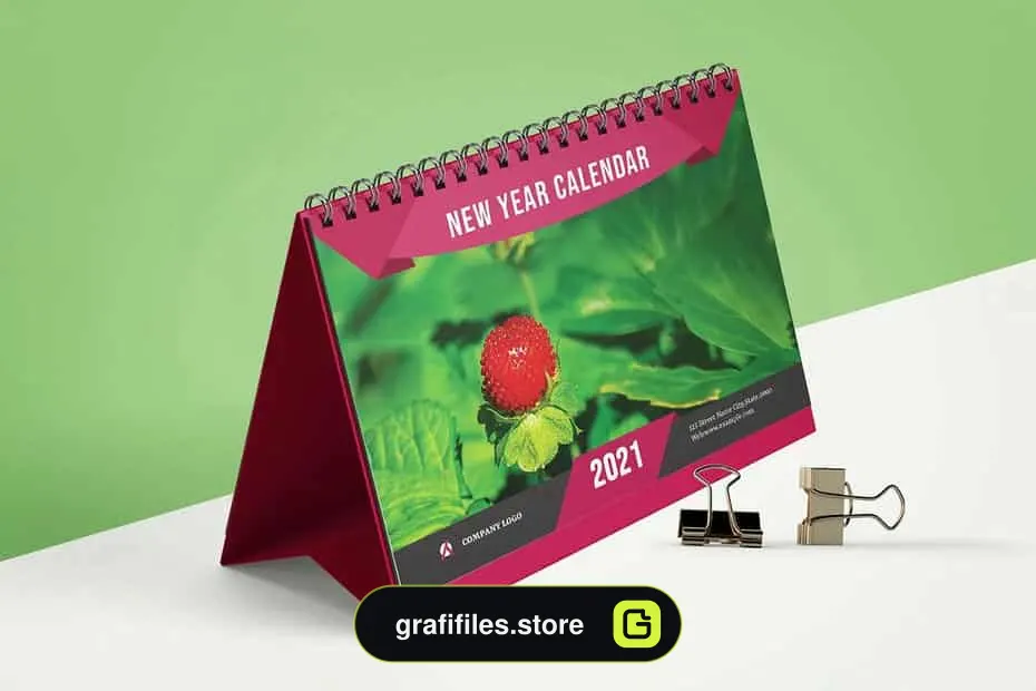 فایل لایه باز تقویم رومیزی