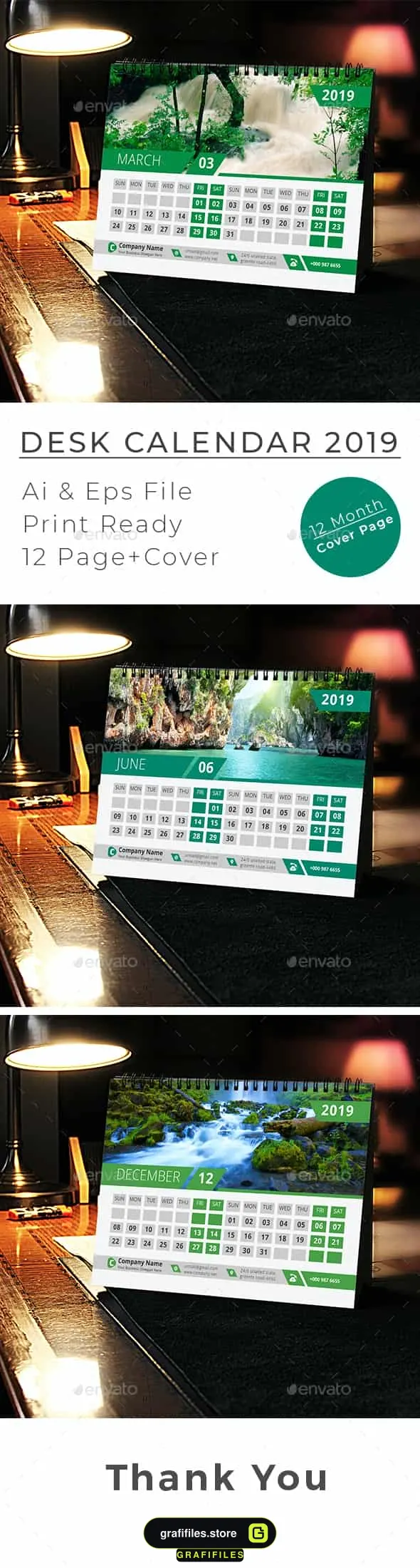 وکتور تقویم رومیزی