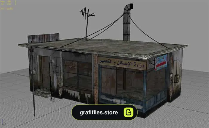 مدل سه بعدی شهر جنگ زده - 1