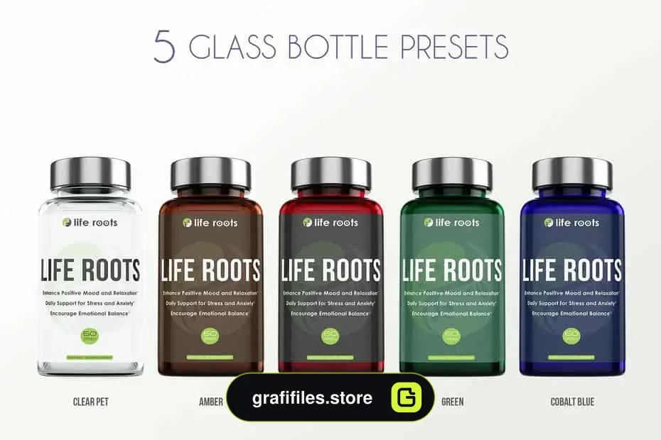 موکاپ مکمل غذایی Dietary Supplement Mockup V. 2A Plus