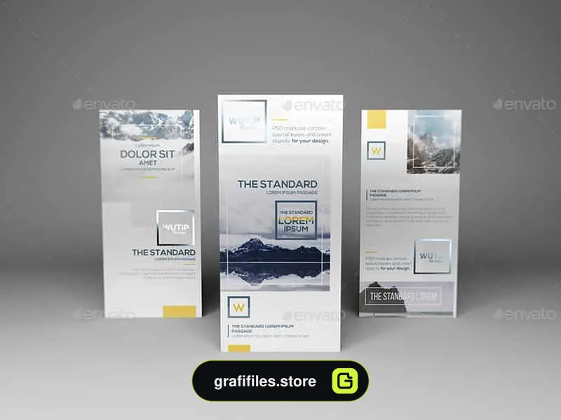 موکاپ تراکت DL Flyer Mockups