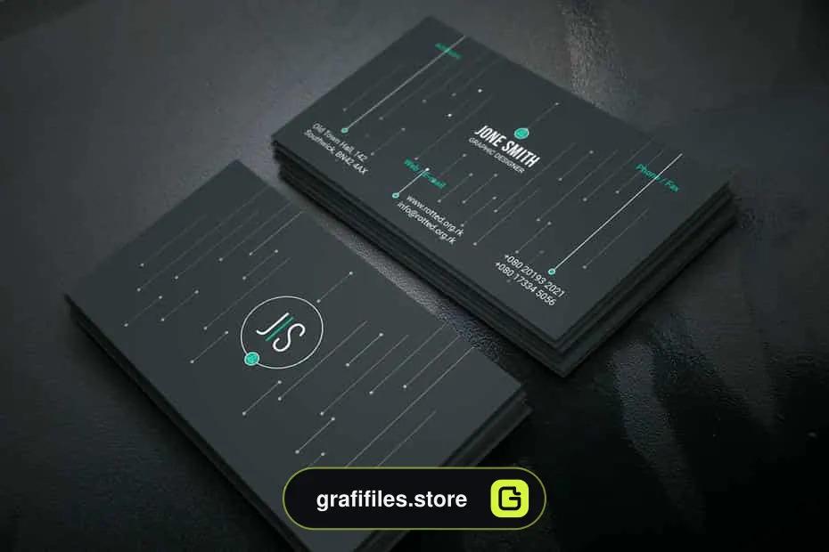 وکتور کارت ویزیت Dot Business Card