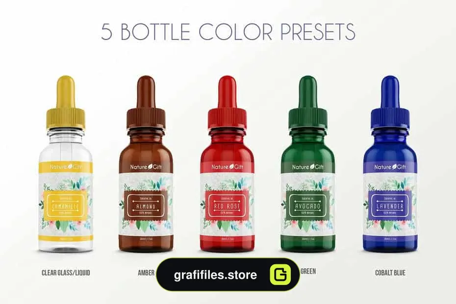 موکاپ قطره چکان Dropper Bottle Mockup Vol 1A