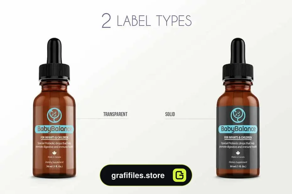 موکاپ قطره چکان Dropper Bottle Mockup Vol 1A