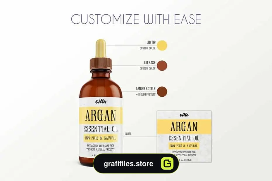 موکاپ قطره چکان Dropper Bottle Mockup Vol 2A