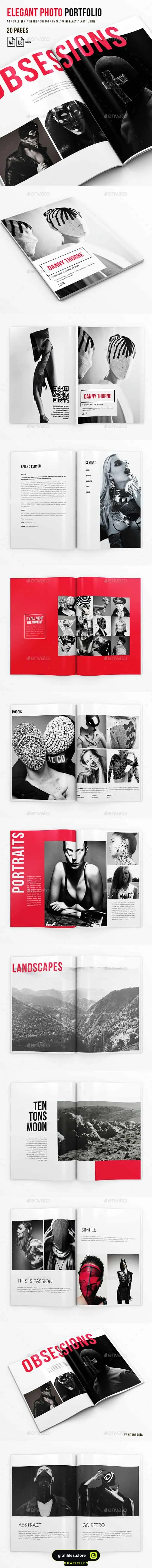 فایل لایه باز بروشور Elegant Photo Portfolio