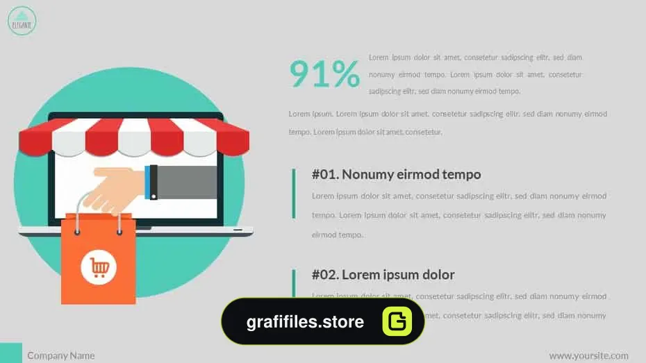 قالب پاورپوینت Elegante Powerpoint Presentation - 9