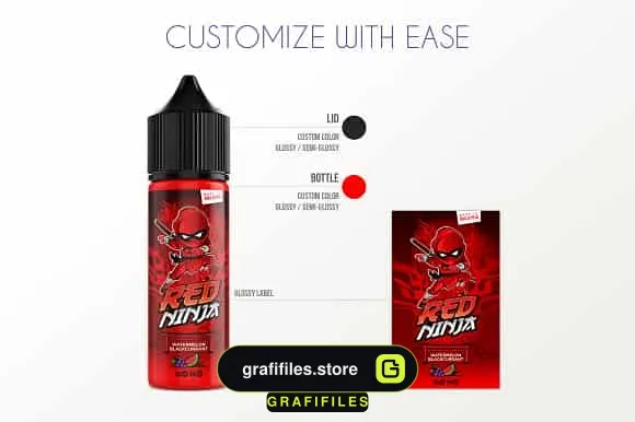 موکاپ قطره چکان ELiquid Bottle Mockup V 2A
