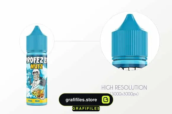 موکاپ قطره چکان ELiquid Bottle Mockup V 2A