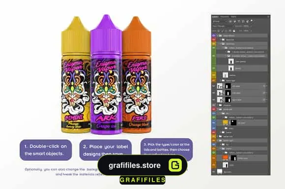 موکاپ قطره چکان ELiquid Bottle - 4