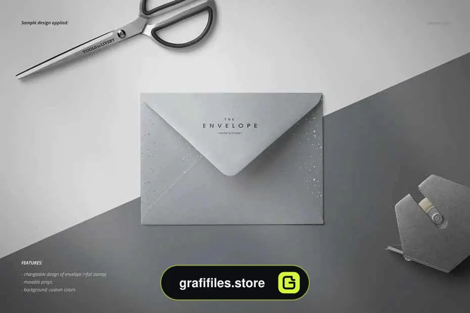 موکاپ پاکت نامه Envelopes Mockup Set