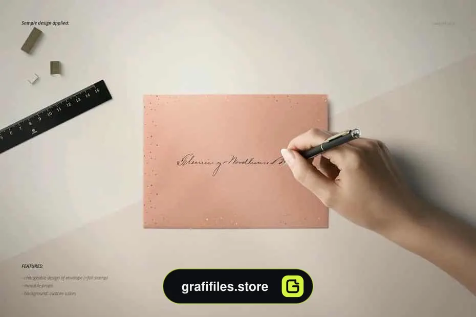 موکاپ پاکت نامه Envelopes Mockup Set