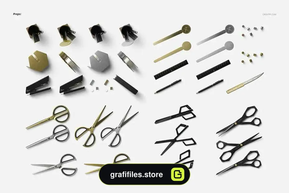موکاپ پاکت نامه Envelopes Mockup Set