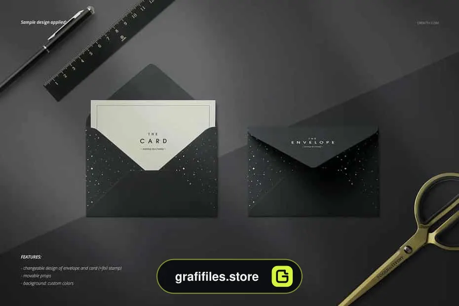 موکاپ پاکت نامه Envelopes Mockup Set