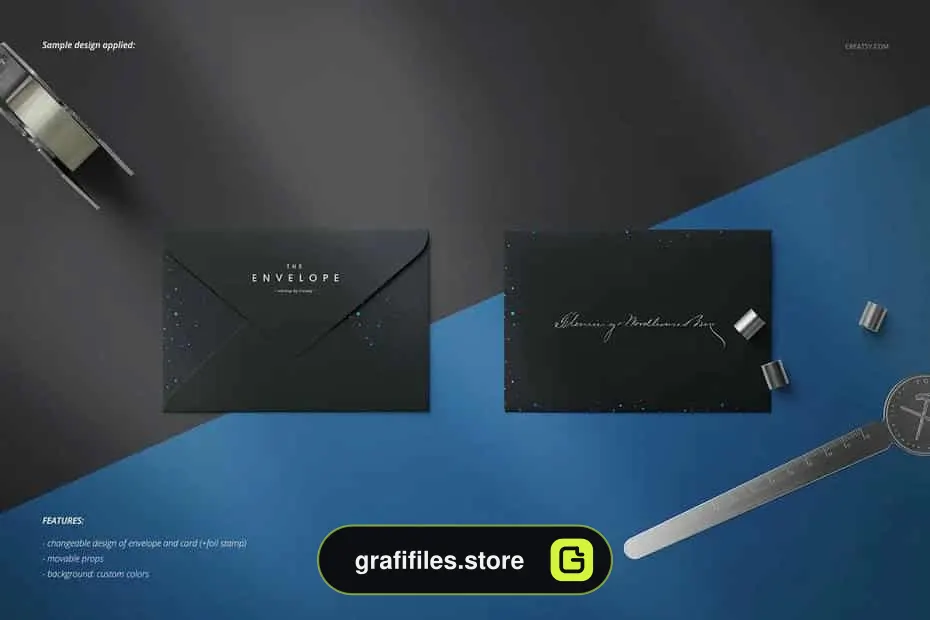 موکاپ پاکت نامه Envelopes Mockup Set