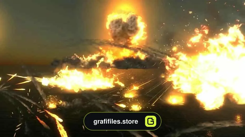 Explosive Realistic VFX Texture برای یونیتی - 7