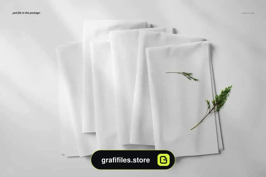 موکاپ پارچه Fabric Stack Mockup 06/FF V.6