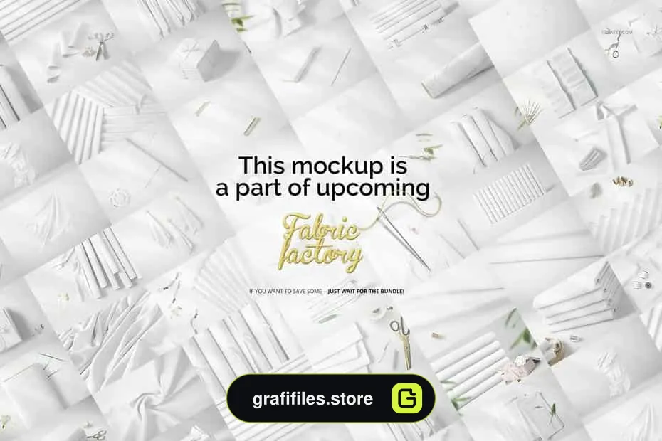 موکاپ پارچه Fabric Stack - 8