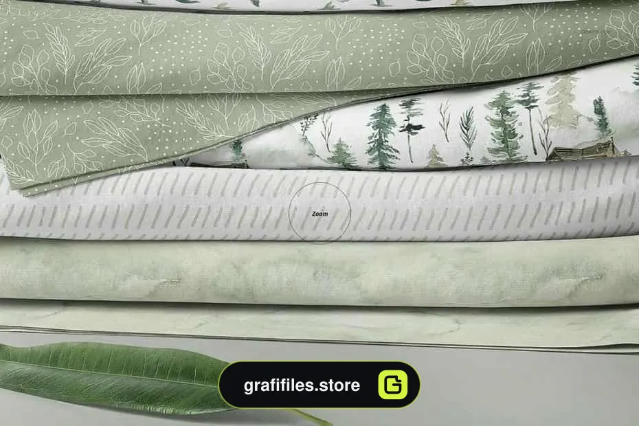 موکاپ پارچه Fabric Stack Mockup 41/FF V.6