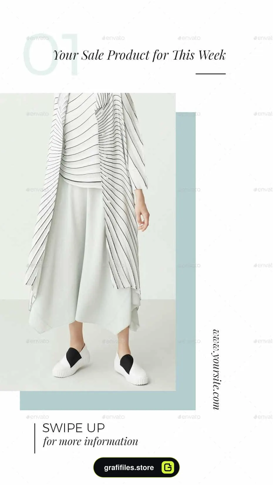 فایل لایه باز استوری اینستاگرام Fashion Store Story Template