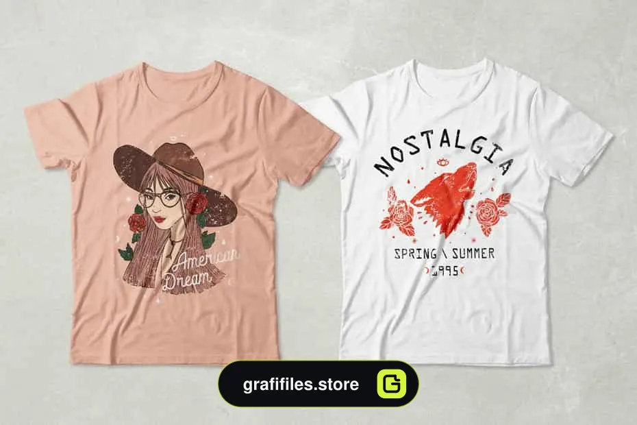 دانلود کلیپ آرت تیشرت Fashion T-Shirt Designs - 5 کلیپ آرت تیشرت