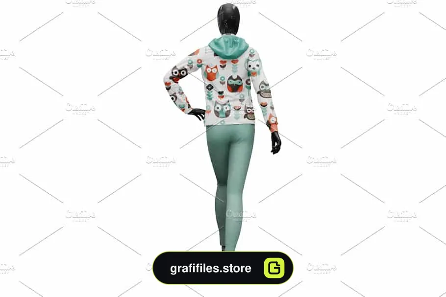 موکاپ لباس ورزشی زنانه