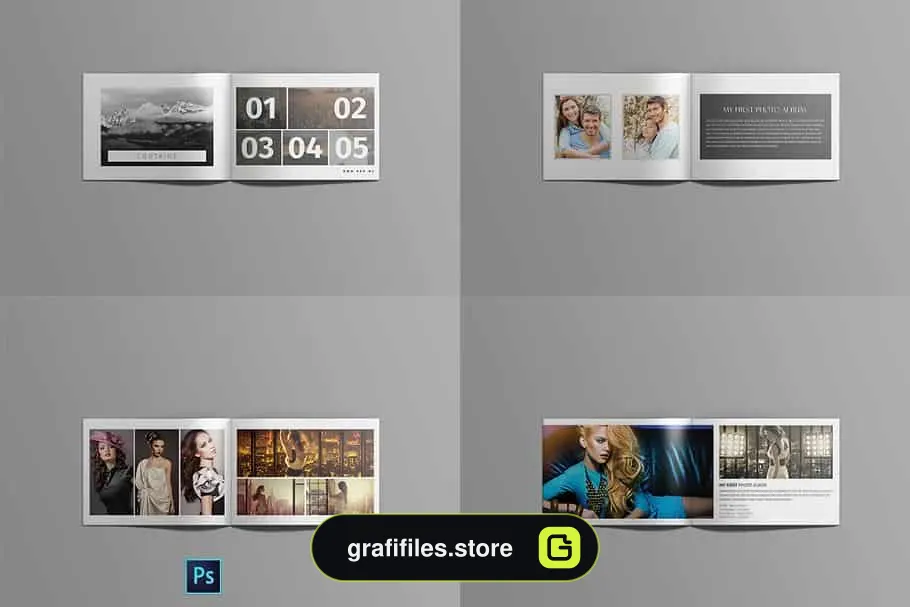 دانلود فایل لایه باز آلبوم عکس First Photo Album - 1 فایل لایه باز آلبوم عکس First Photo Album