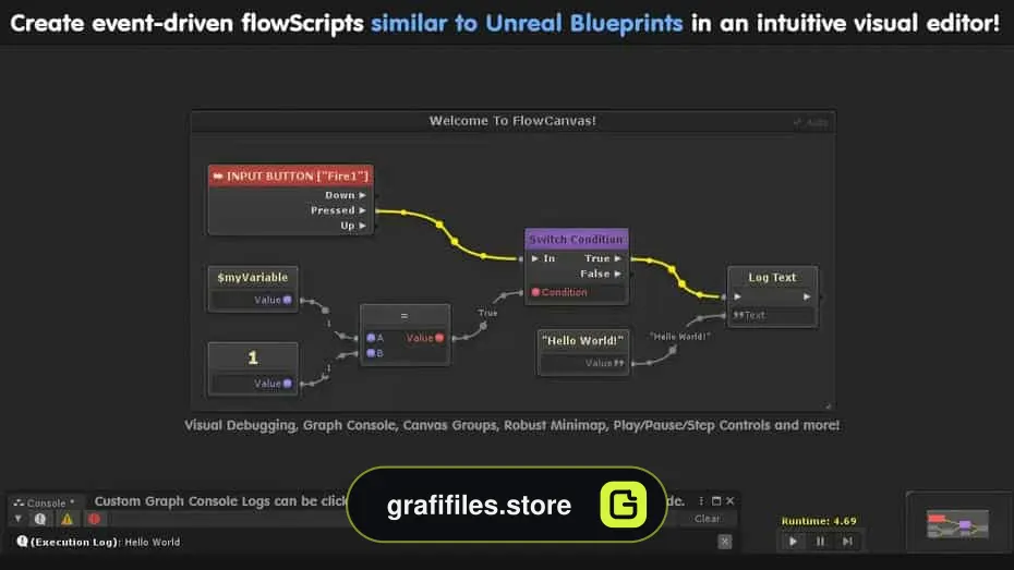 دانلود ابزار FlowCanvas برای یونیتی - 4 ابزار FlowCanvas برای یونیتی - 3