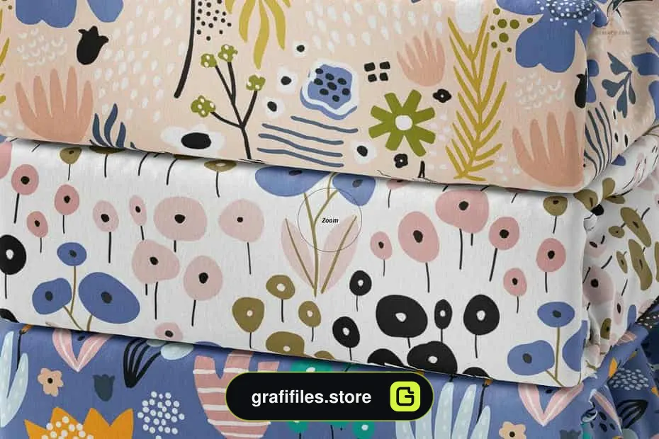 دانلود موکاپ پارچه Folded Fabrics Mockup 58/FF V.6 - 6 موکاپ پارچه Folded Fabrics - 5