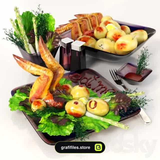 دانلود 16 مدل سه بعدی غذا