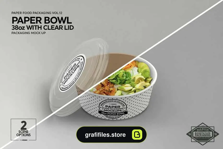 موکاپ جعبه غذا Food Box 
