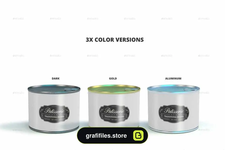 موکاپ قوطی کنسرو Food Can Mockups