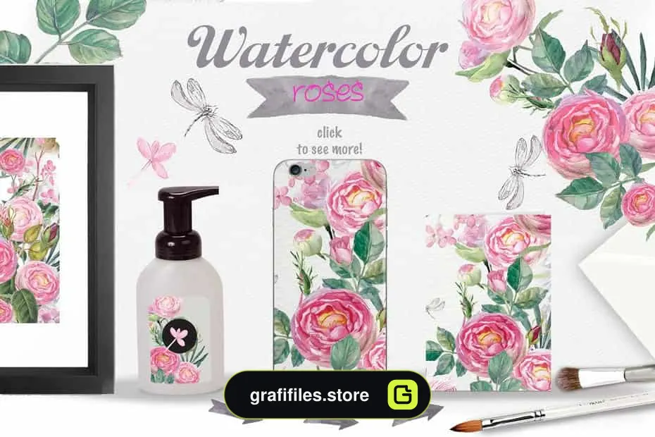 کلیپ آرت گل رز Fragrant roses