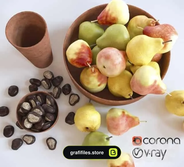 مدل سه بعدی میوه