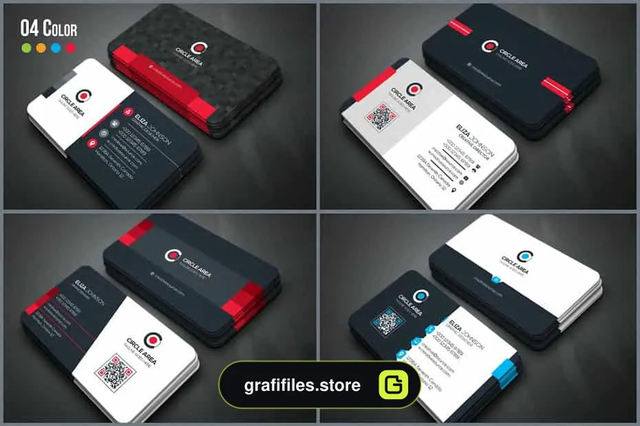 فایل لایه باز کارت ویزیت Full & Finel Business Cards Bundle