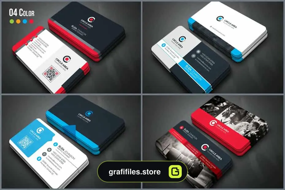 فایل لایه باز کارت ویزیت Full & Finel Business Cards Bundle