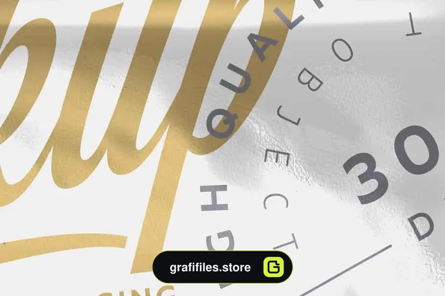 موکاپ بسته بندی شکلات Glossy Metallic 