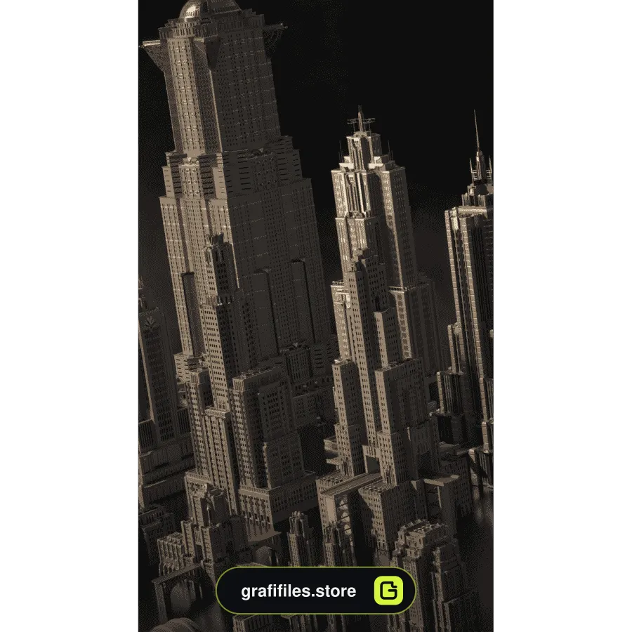 دانلود آبجکت برج و ساختمان از Kitbash3D - 2 آبجکت برج و ساختمان