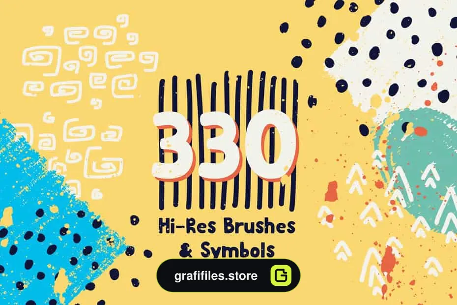 براش ایلوستریتور Graphic Beats: Illustrator Brushes