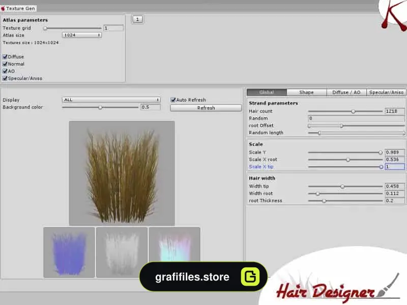 پروژه Hair Designer برای یونیتی - 19