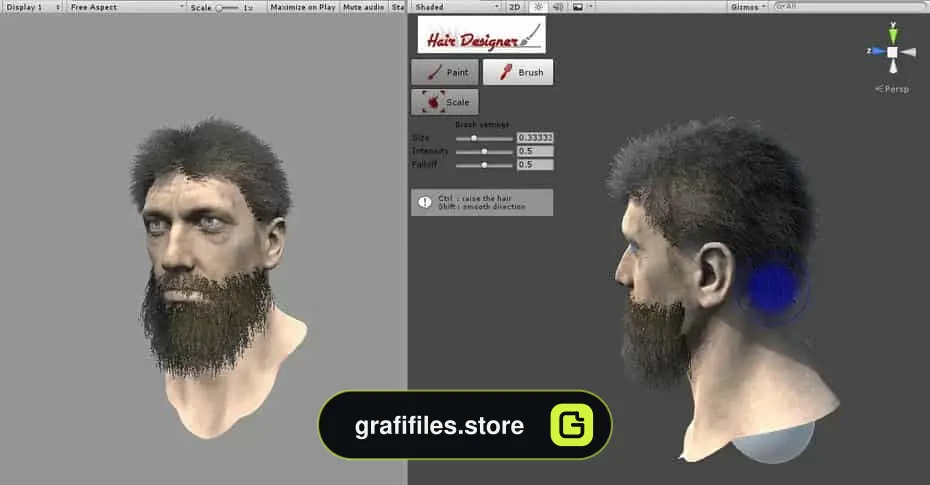 پروژه Hair Designer برای یونیتی - 17