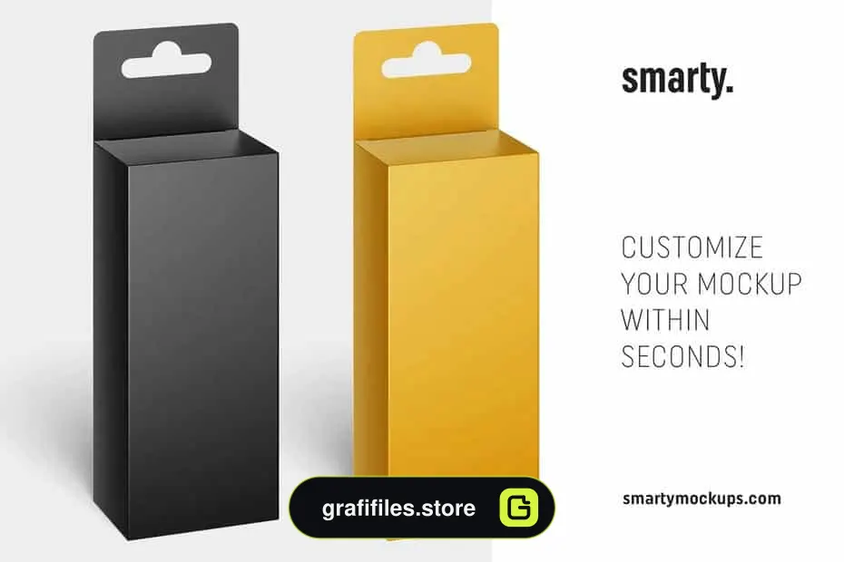 موکاپ جعبه Hanging Box Mockup