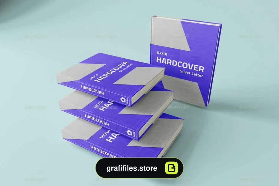 موکاپ جلد کتاب Hard Cover Book MockUp