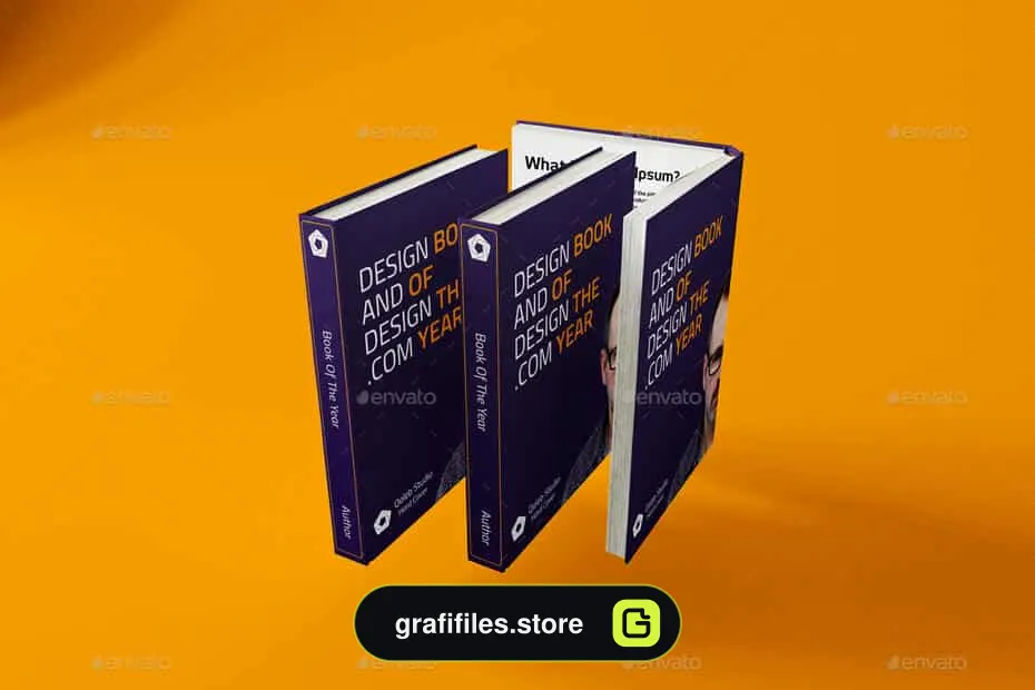 موکاپ جلد کتاب Hard Cover Book MockUp